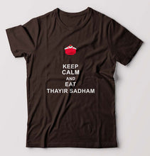 Load image into Gallery viewer, thayir sadam T-Shirt for Men-Coffee Brown-Ektarfa.online
