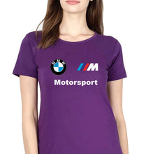 Load image into Gallery viewer, BMW Motersport T-Shirt for Women-Purple-Ektarfa.online
