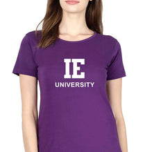 Load image into Gallery viewer, IE University T-Shirt for Women-Purple-Ektarfa.online
