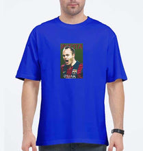 Load image into Gallery viewer, iniesta Oversized T-Shirt for Men-Royal Blue-Ektarfa.online
