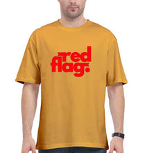 Load image into Gallery viewer, Red Flag Oversized T-Shirt for Men
