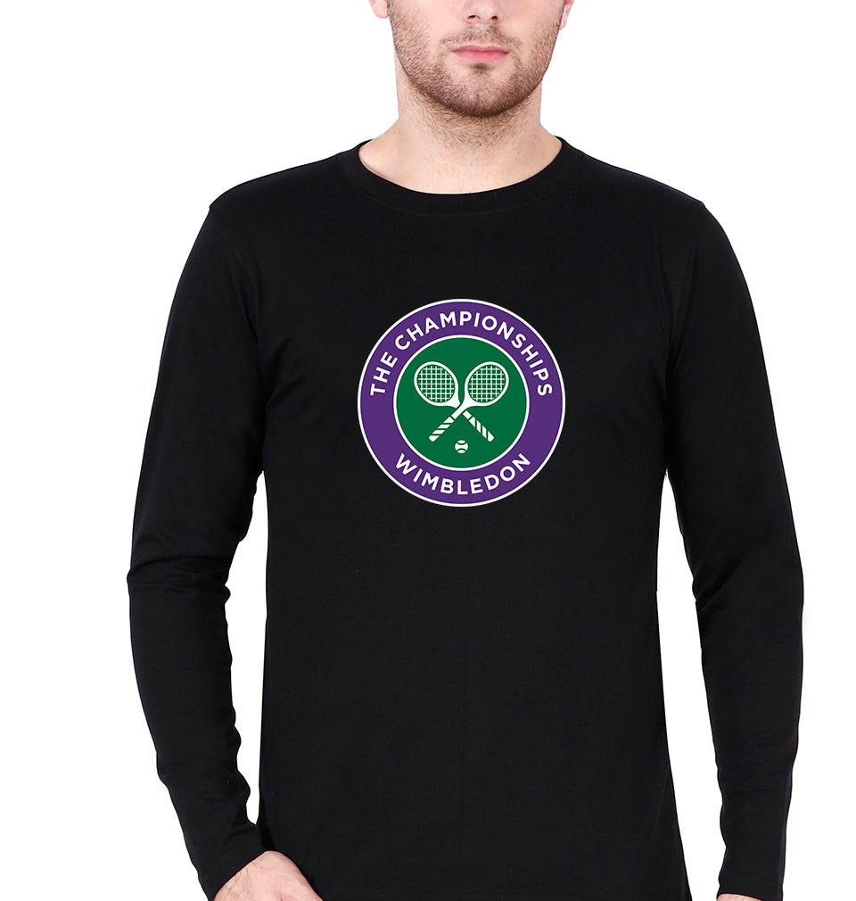 wimbledon Full Sleeves T-Shirt for Men-Black-Ektarfa.online