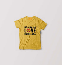 Load image into Gallery viewer, Love Barcelona Kids T-Shirt for Boy/Girl-Golden Yellow-Ektarfa.online
