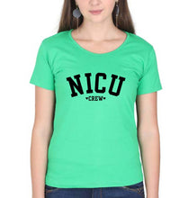 Load image into Gallery viewer, NICU crew T-Shirt for Women-Flag Green-Ektarfa.online
