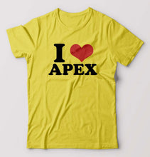 Load image into Gallery viewer, I LOVE APEX T-Shirt for Men-Yellow-Ektarfa.online

