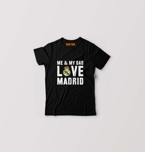 Love Real Madrid T-Shirt for Boy/Girl-Black-Ektarfa.online