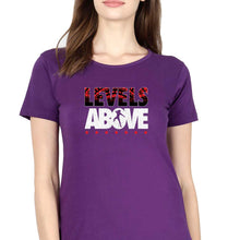 Load image into Gallery viewer, levels above roman reigns T-Shirt for Women-Purple-Ektarfa.online
