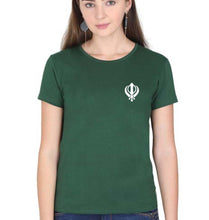 Load image into Gallery viewer, sikh T-Shirt for Women-Dark Green-Ektarfa.online
