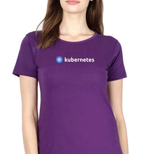 Load image into Gallery viewer, Kubernetes T-Shirt for Women-Purple-Ektarfa.online
