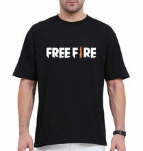 Load image into Gallery viewer, free fire Oversized T-Shirt for Men-Black-Ektarfa.online
