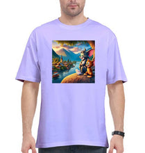 Load image into Gallery viewer, Tom and Jerry Oversized T-Shirt for Men-Lavender-Ektarfa.online
