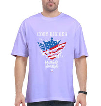 Load image into Gallery viewer, Cody Rhodes American Nightmare WWE Oversized T-Shirt for Men-Lavender-Ektarfa.online
