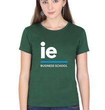 Load image into Gallery viewer, IE University T-Shirt for Women-Dark Green-Ektarfa.online
