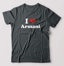 Load image into Gallery viewer, I Love Armani T-Shirt for Men-Steel grey-Ektarfa.online
