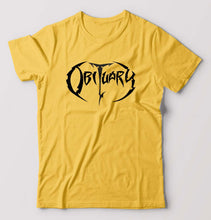 Load image into Gallery viewer, Obituary T-Shirt for Men-Golden Yellow-Ektarfa.online
