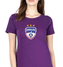 Load image into Gallery viewer, Bengaluru FC T-Shirt for Women-Purple-Ektarfa.online
