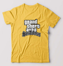 Load image into Gallery viewer, GTA San T-Shirt for Men-Golden Yellow-Ektarfa.online
