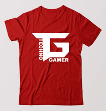 Load image into Gallery viewer, Techno Gamer T-Shirt for Men-Red-Ektarfa.online
