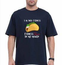 Load image into Gallery viewer, Taco Oversized T-Shirt for Men-Navy Blue-Ektarfa.online
