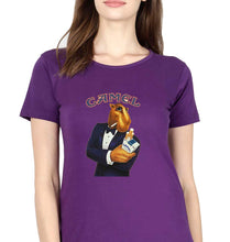 Load image into Gallery viewer, camel cigarette T-Shirt for Women-Purple-Ektarfa.online
