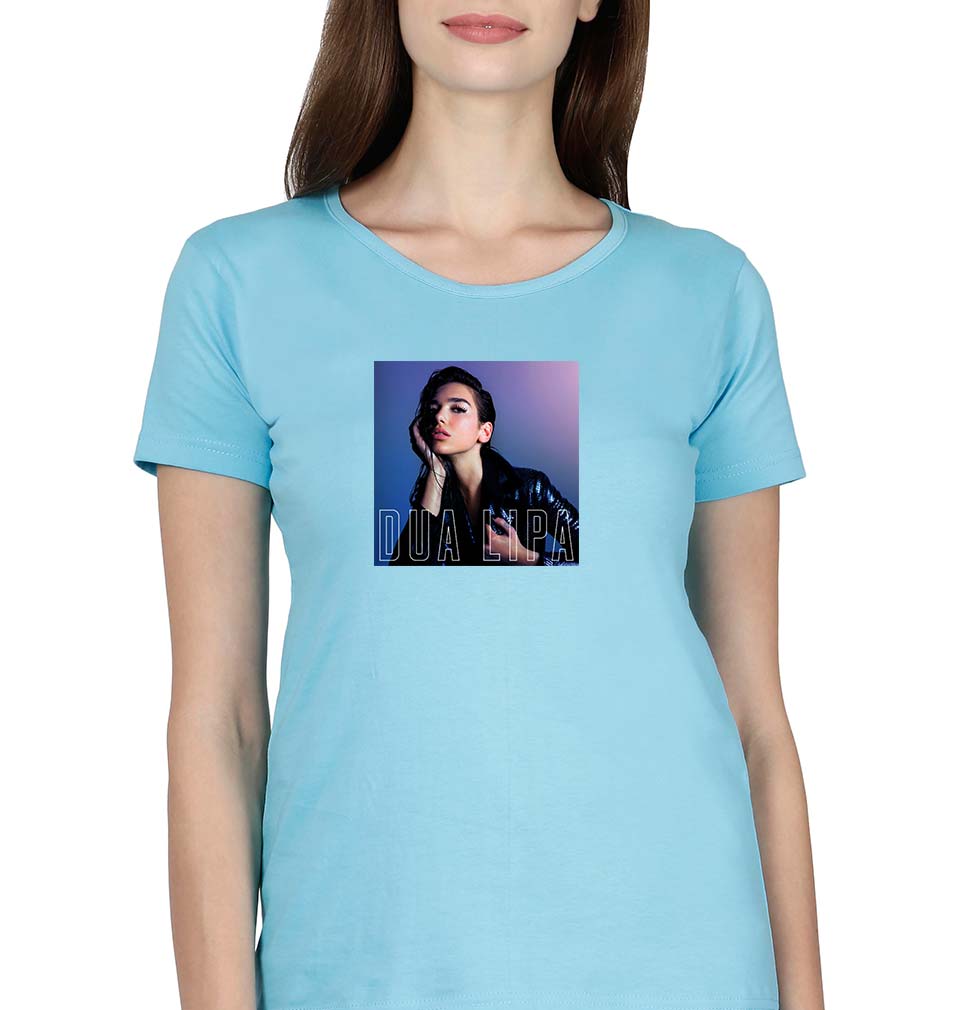 dua lipa T-Shirt for Women-SkyBlue-Ektarfa.online