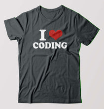 Load image into Gallery viewer, I LOVE CODING T-Shirt for Men-Steel grey-Ektarfa.online
