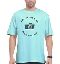 Load image into Gallery viewer, Life Photography Oversized T-Shirt for Men-Mint-Ektarfa.online
