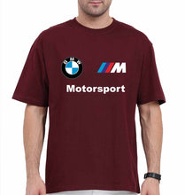 Load image into Gallery viewer, BMW Motersport Oversized T-Shirt for Men-Maroon-Ektarfa.online
