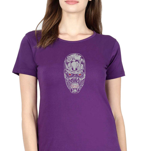 terminator T-Shirt for Women-Purple-Ektarfa.online