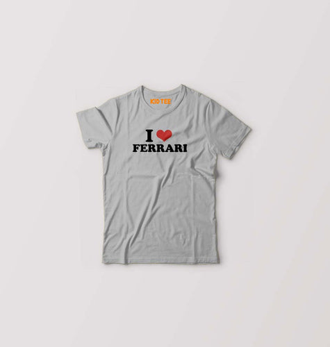 I LOVE FERRARI T-Shirt for Boy/Girl-Grey-Ektarfa.online
