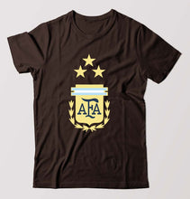 Load image into Gallery viewer, Argentina Football T-Shirt for Men-Coffee Brown-Ektarfa.online
