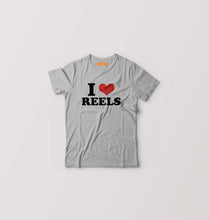 Load image into Gallery viewer, I LOVE REELS T-Shirt for Boy/Girl-Grey-Ektarfa.online
