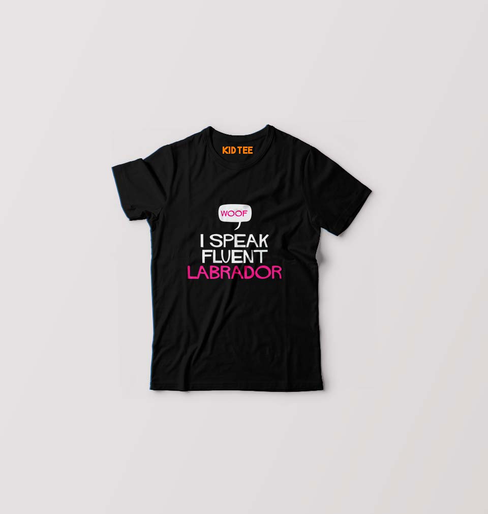 i speak fluent labrador T-Shirt for Boy/Girl-Black-Ektarfa.online