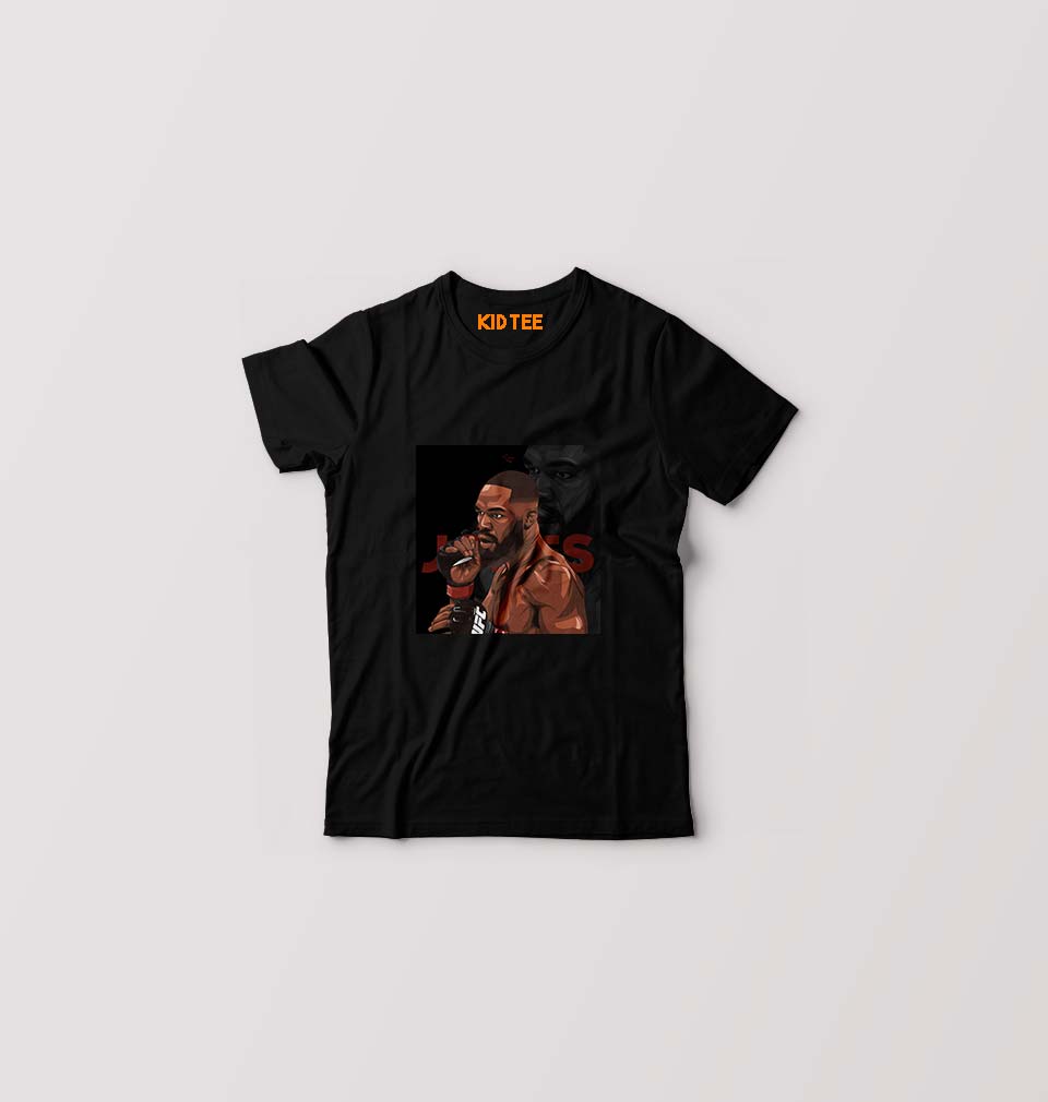 jon jones UFC T-Shirt for Boy/Girl-Black-Ektarfa.online
