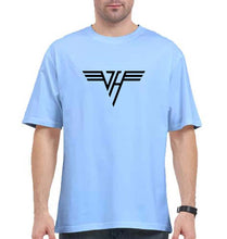 Load image into Gallery viewer, van halen Oversized T-Shirt for Men-Baby Blue-Ektarfa.online
