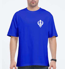 Load image into Gallery viewer, sikh Oversized T-Shirt for Men-Royal Blue-Ektarfa.online
