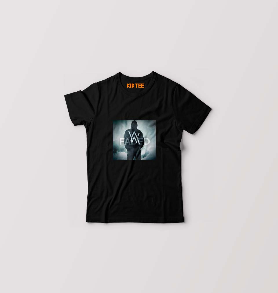 Alan Walker Kids T-Shirt for Boy/Girl-Black-Ektarfa.online