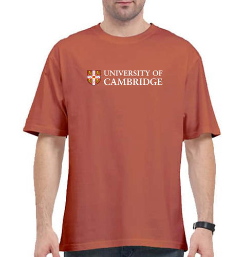 Cambridge University Oversized T-Shirt for Men-Coral-Ektarfa.online