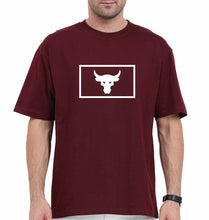 Load image into Gallery viewer, Bull Oversized T-Shirt for Men-Maroon-Ektarfa.online
