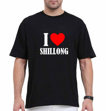 Load image into Gallery viewer, i love shillong Oversized T-Shirt for Men-Black-Ektarfa.online
