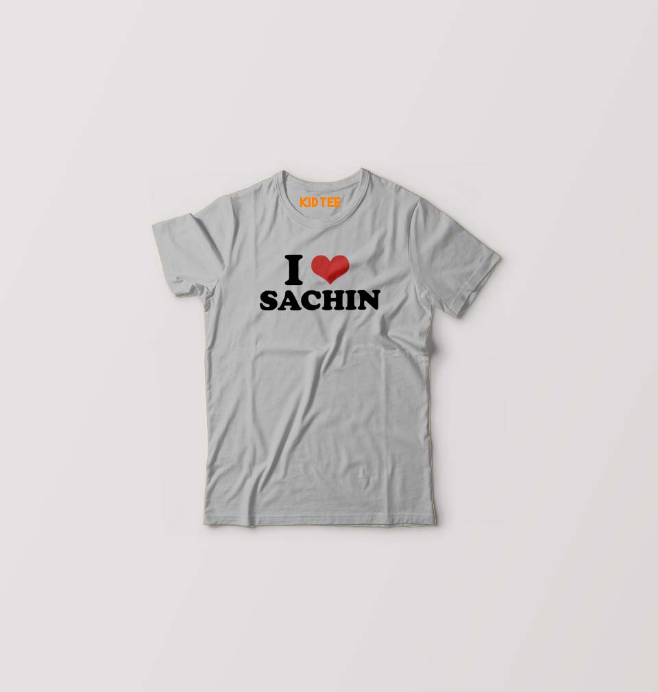 I LOVE SACHIN T-Shirt for Boy/Girl-Grey-Ektarfa.online