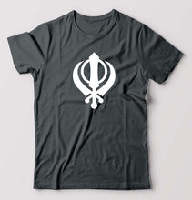 Load image into Gallery viewer, sikh T-Shirt for Men-Steel grey-Ektarfa.online
