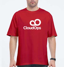 Load image into Gallery viewer, CloudOps Oversized T-Shirt for Men-Red-Ektarfa.online

