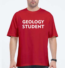 Load image into Gallery viewer, Geology Student Oversized T-Shirt for Men-Red-Ektarfa.online

