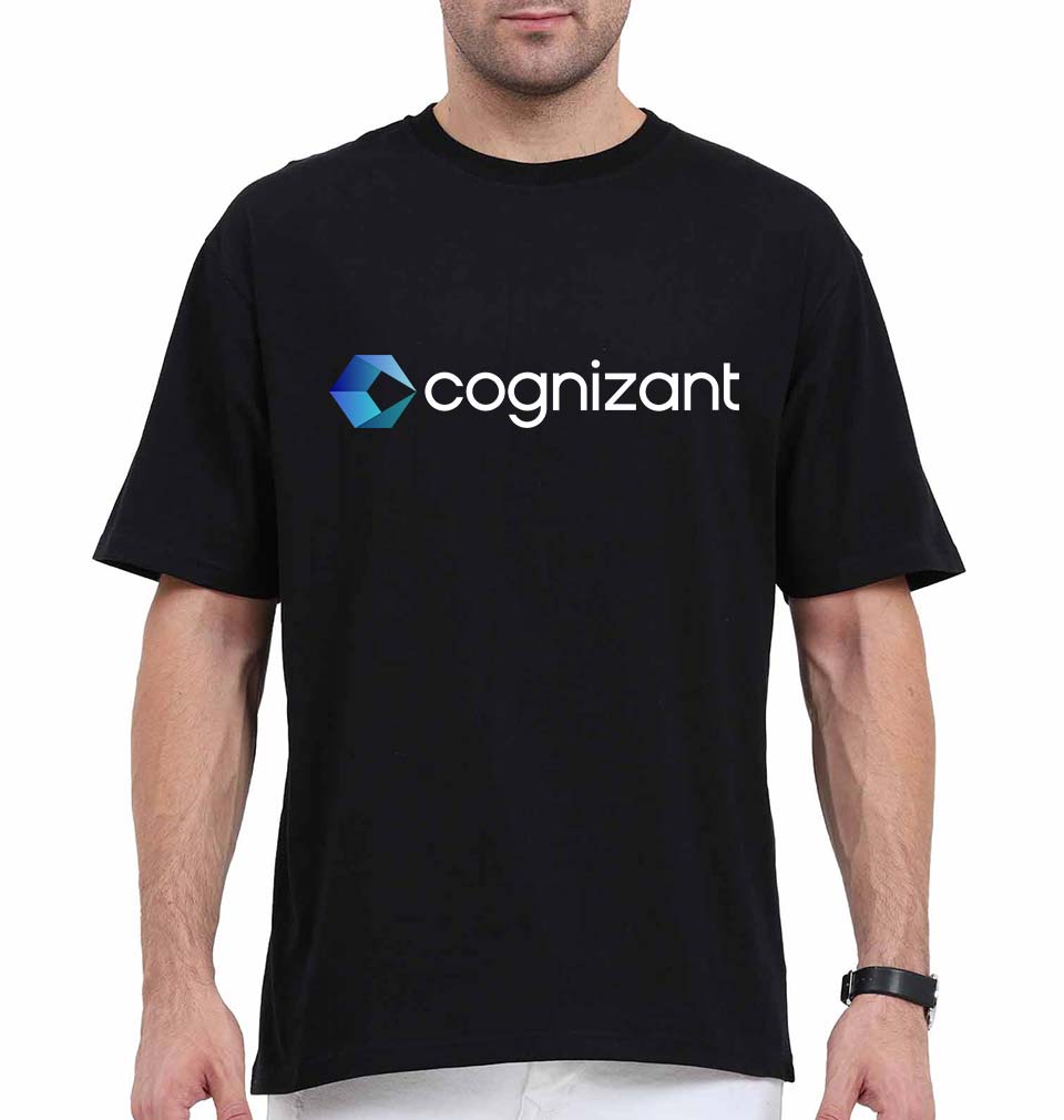 Cognizant Oversized T-Shirt for Men-Black-Ektarfa.online