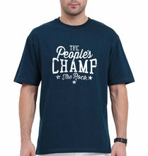Load image into Gallery viewer, peoples champ Oversized T-Shirt for Men-Petrol Blue-Ektarfa.online
