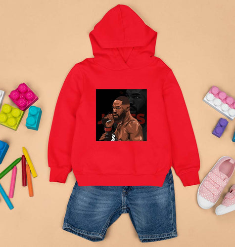jon jones UFC Kids Hoodie for Boy/Girl-Red-Ektarfa.online