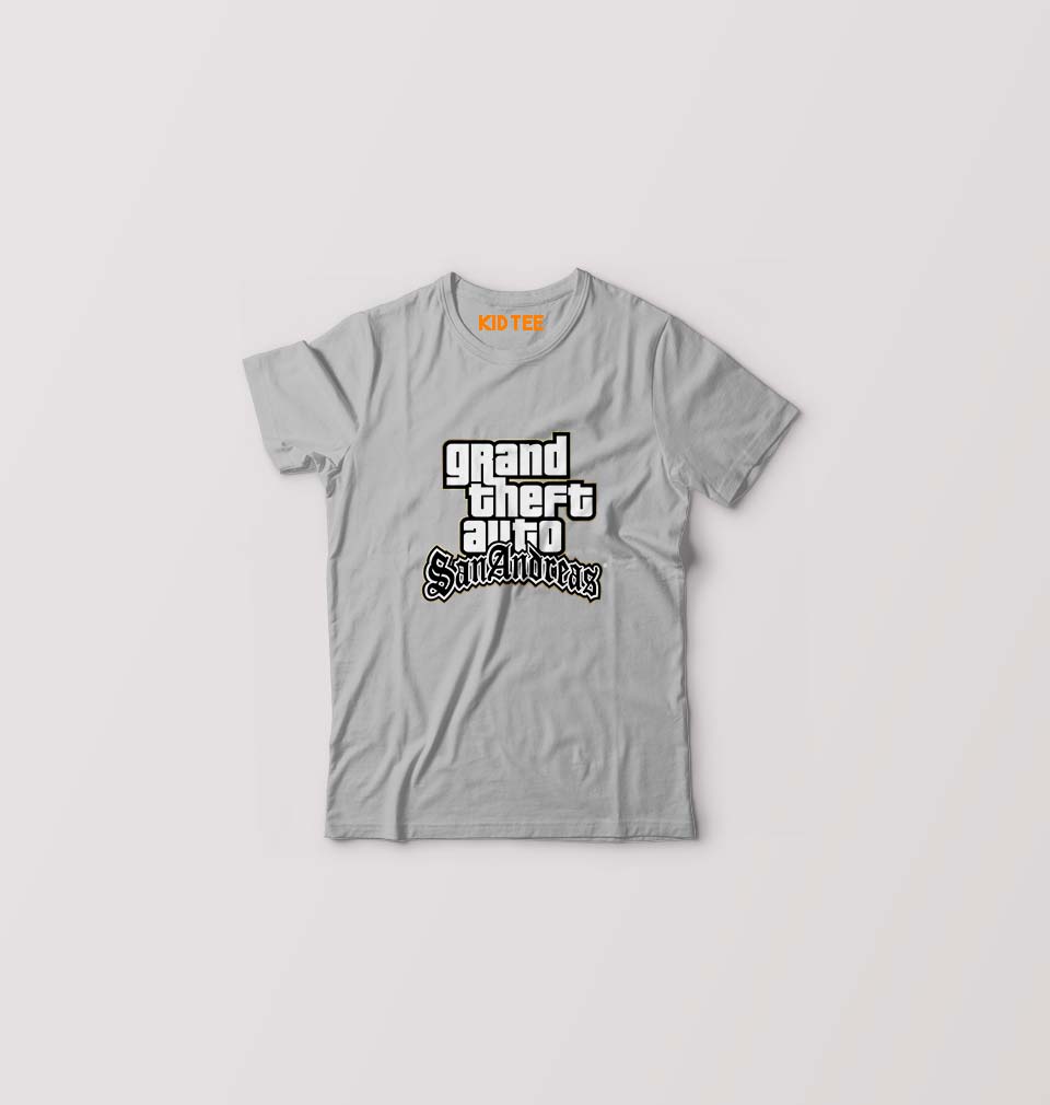 GTA San Kids T-Shirt for Boy/Girl-Grey-Ektarfa.online