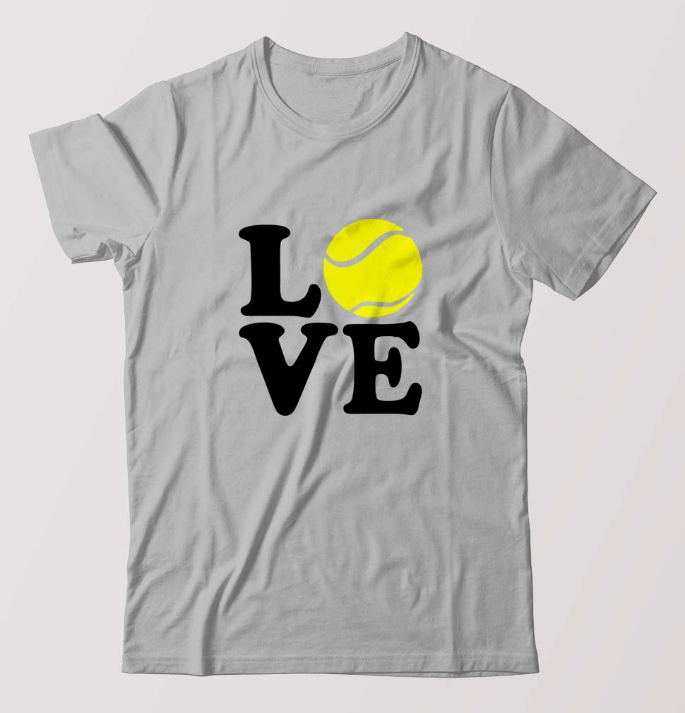 Love Tennis T-Shirt for Men-Grey Melange-Ektarfa.online