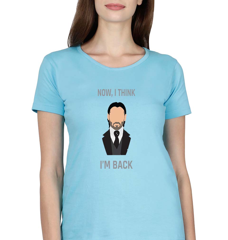 John Wick T-Shirt for Women-SkyBlue-Ektarfa.online